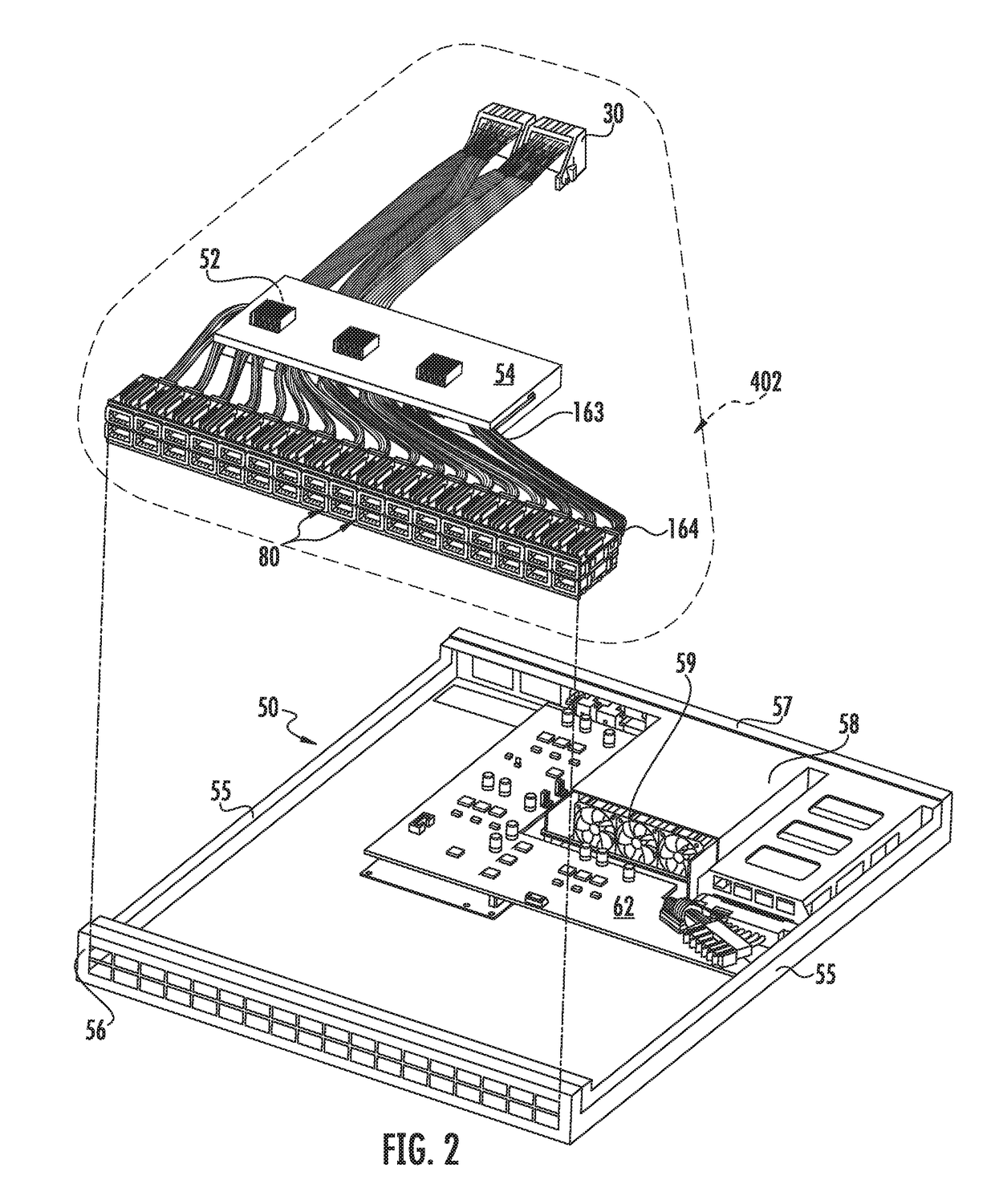 Circuit board bypass assemblies and components therefor