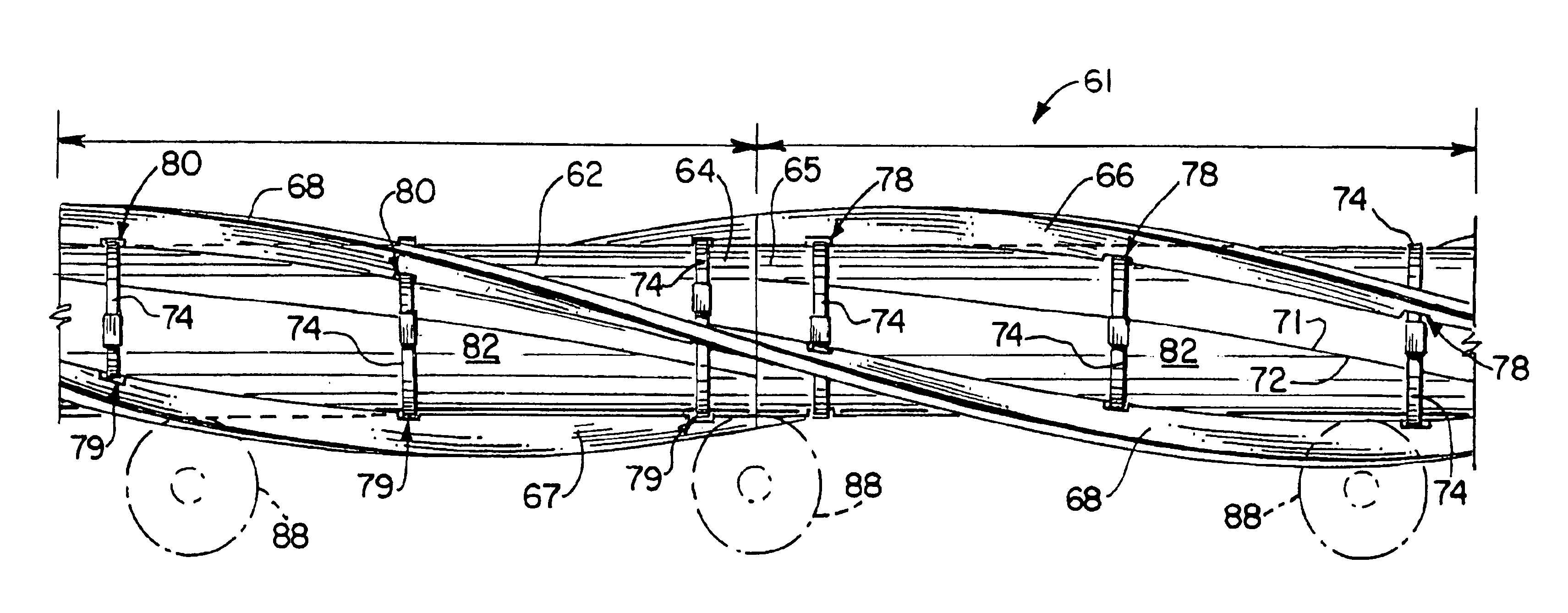 Vortex induced vibration suppression device and method