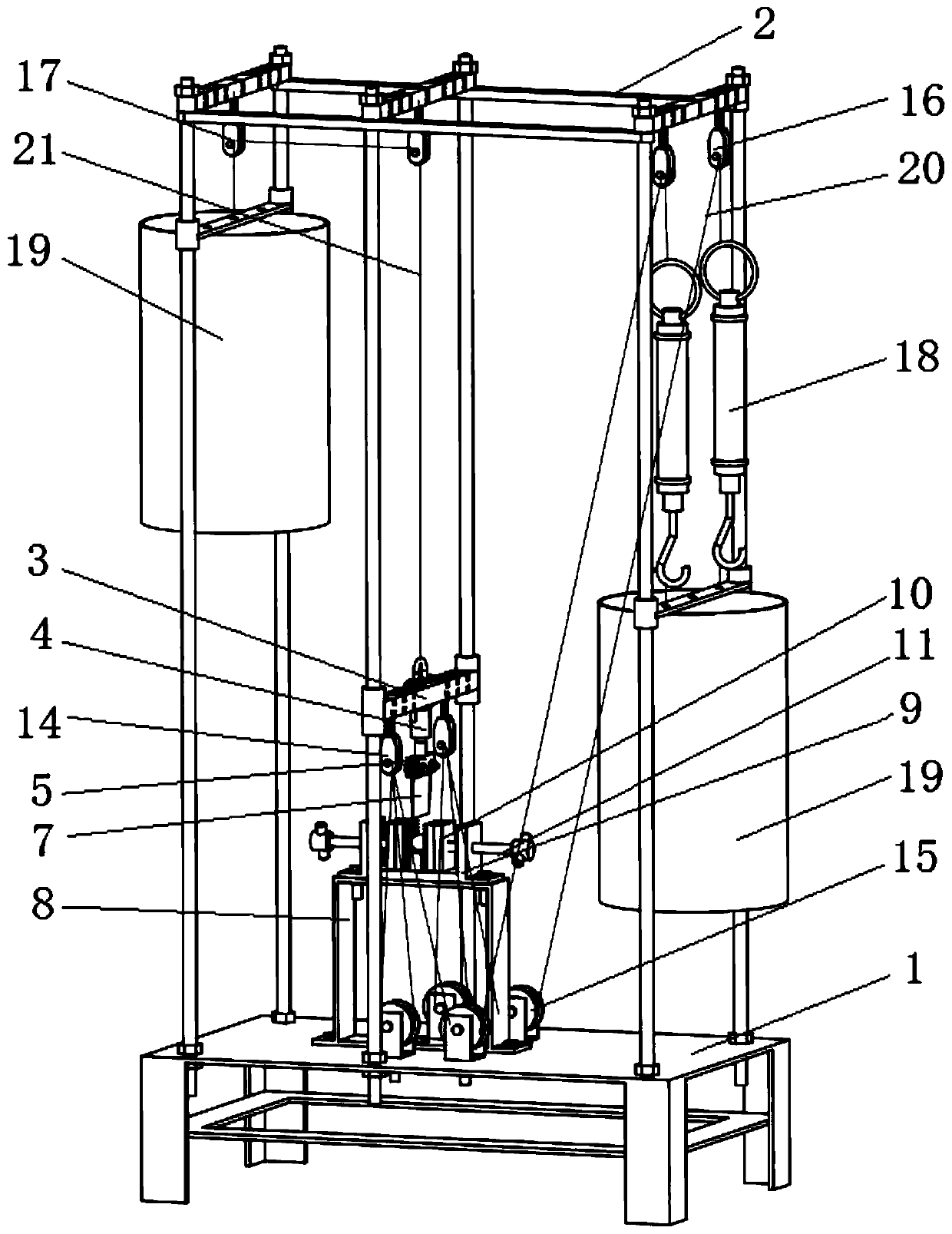 Rubber fruit crushing force test device