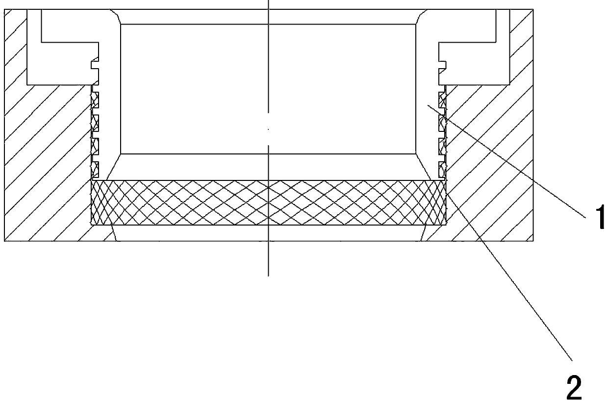 Spiral grid anti-seize seal structure