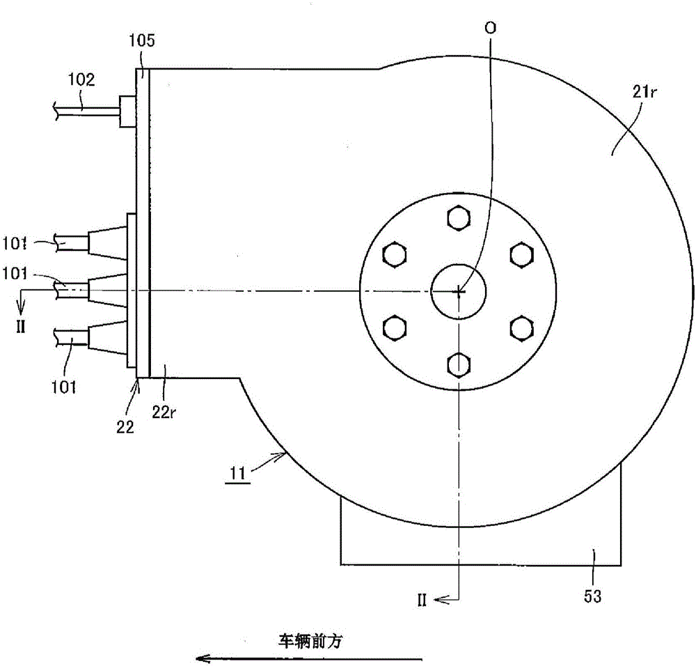 Terminal mounting structure for vehicle motor drive device