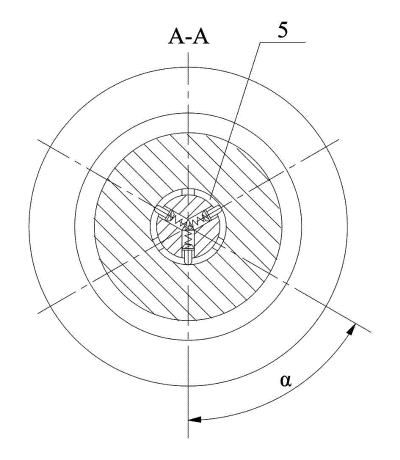 High-voltage gas immersed termination mounting and positioning structure