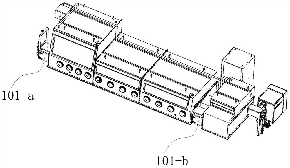 A soft-pack lithium battery trial production line in a glove box environment and its production process