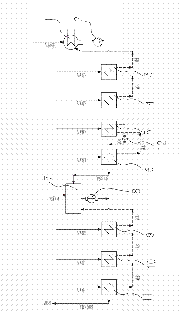 Regenerative system of power station single reheating set and power station