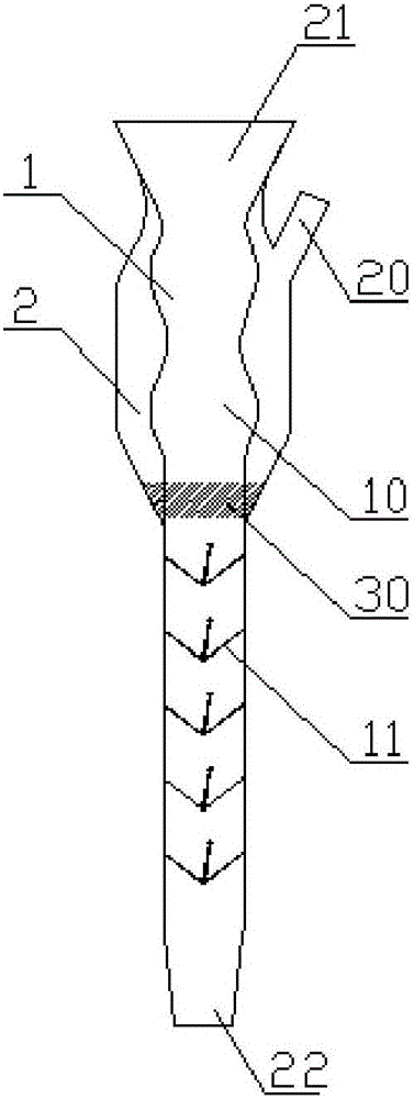 Glass burr reflowing pipe