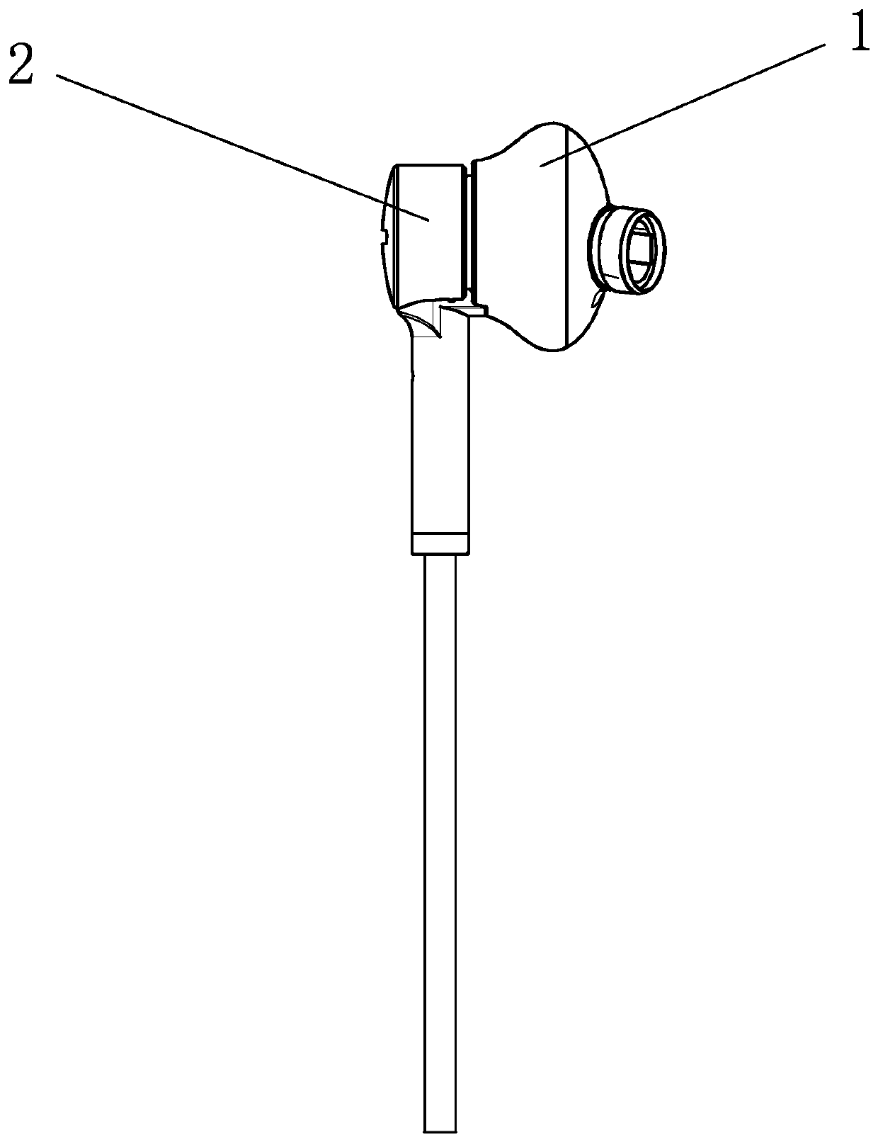 A quick release earphone with detection function