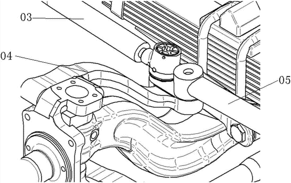 A kind of double front axle automobile steering system