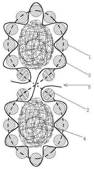 A figure 8 decorative rope