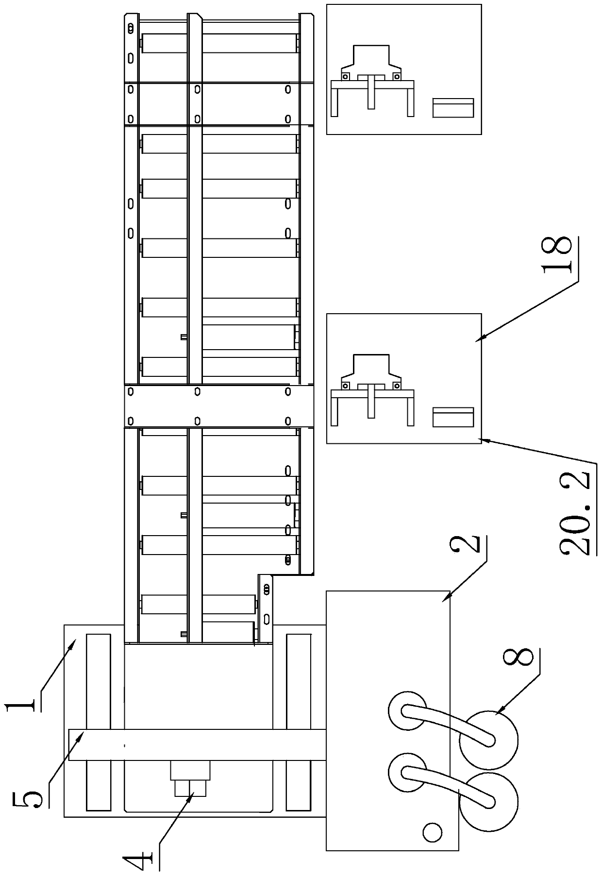 Integrated detection glue filling line