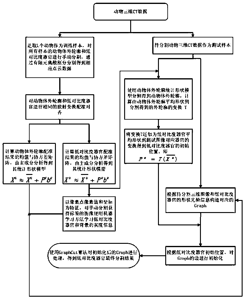 Medical Image Graph Cut Segmentation Method Based on Statistical Shape Model