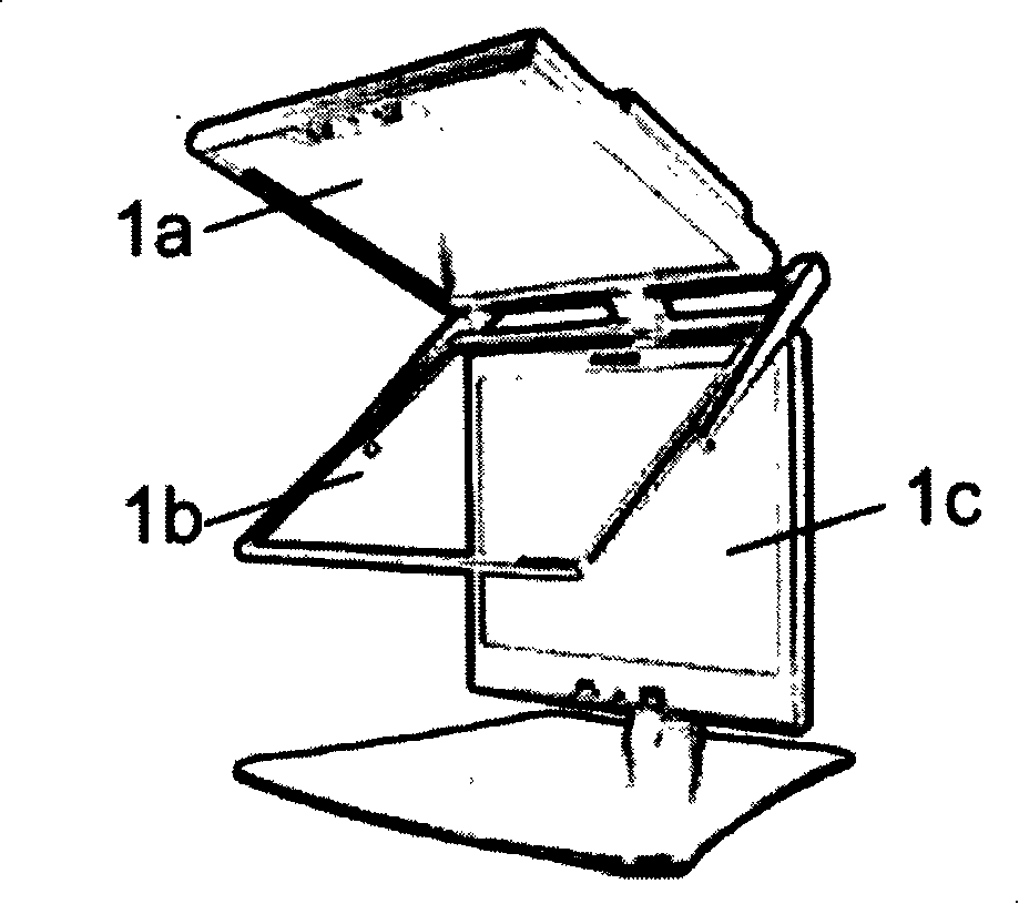 Polarized light grid stereoscopic display device