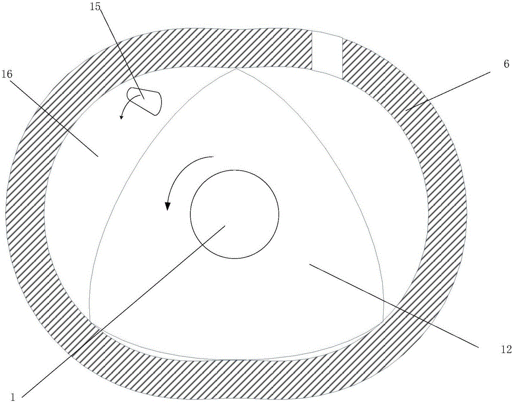 End surface air inlet device for rotor engine