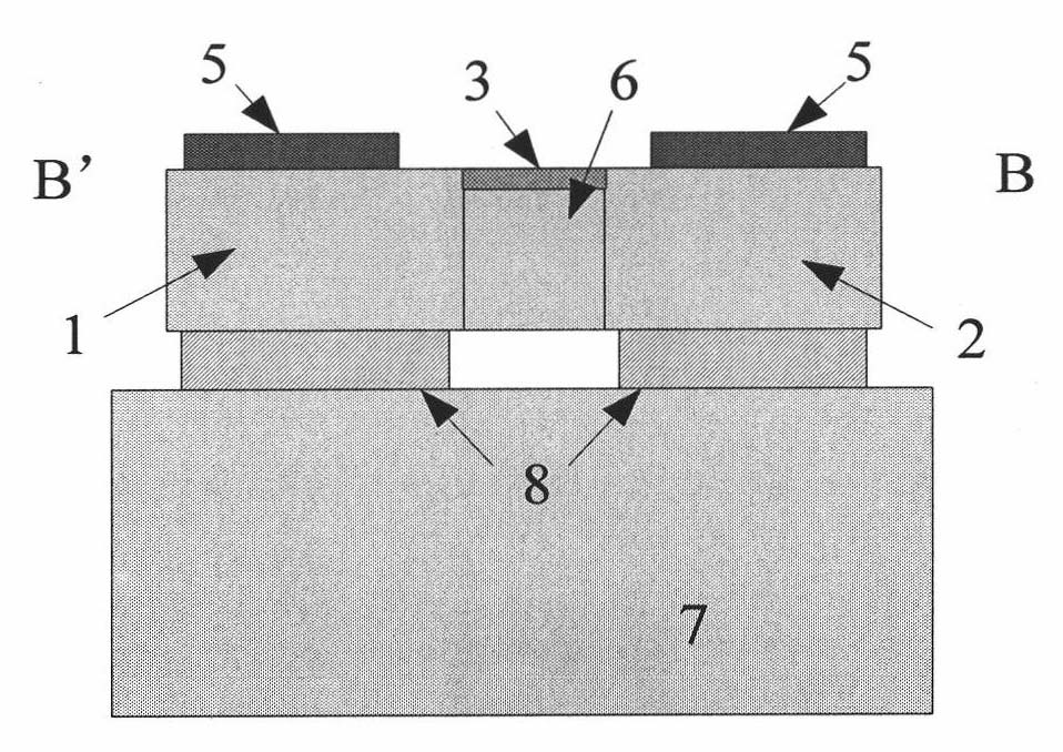 Vertical surrounding grid junction type field effect transistor, preparation method and applications thereof