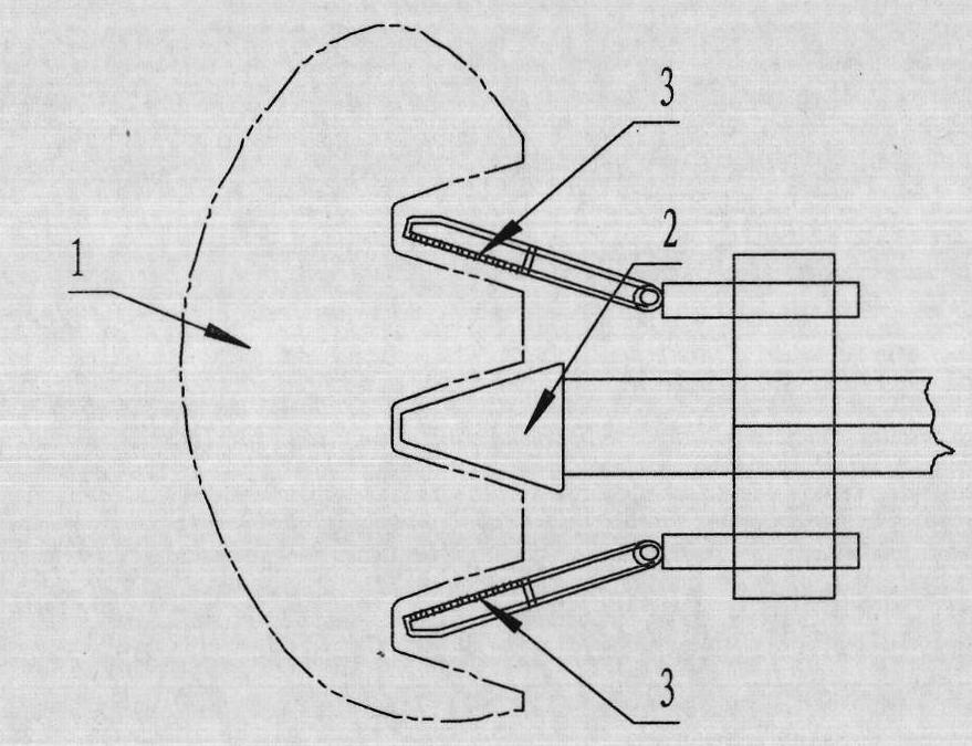 Cold induction quenching process for single tooth back of large-modulus gear ring