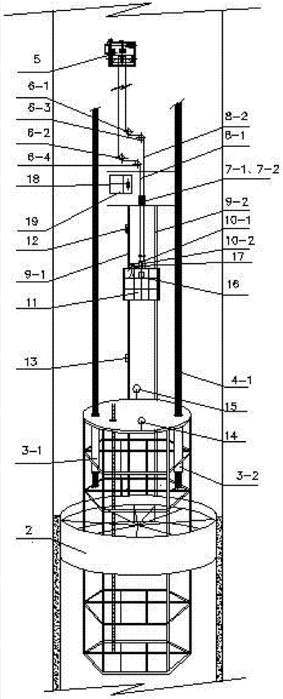 Safe traction system of inclined-shaft concrete lining construction transportation trolley