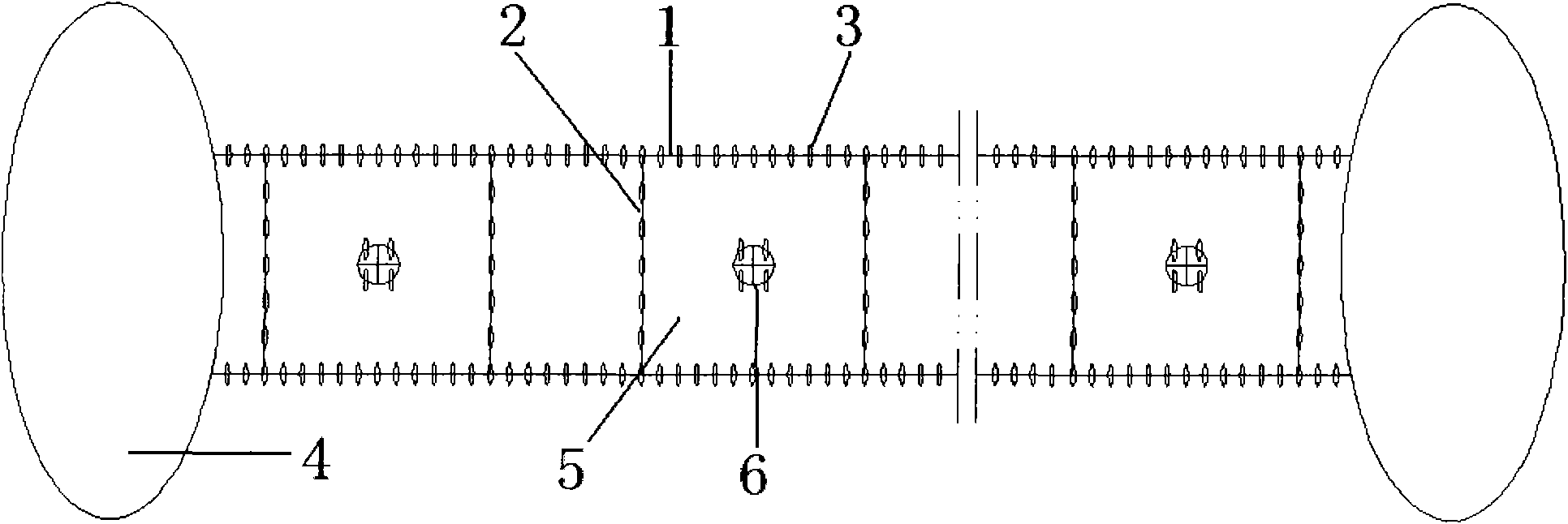 Offshore drift line type net cage system