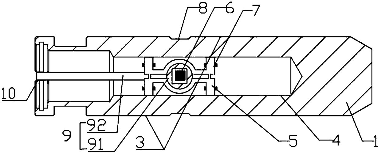 Method for achieving tractor shearing stress sensing by using magnetic induction