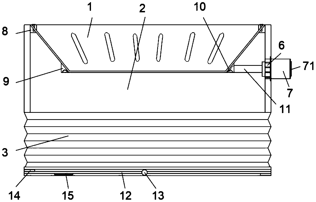 Fixed grain distributor of grain dryer