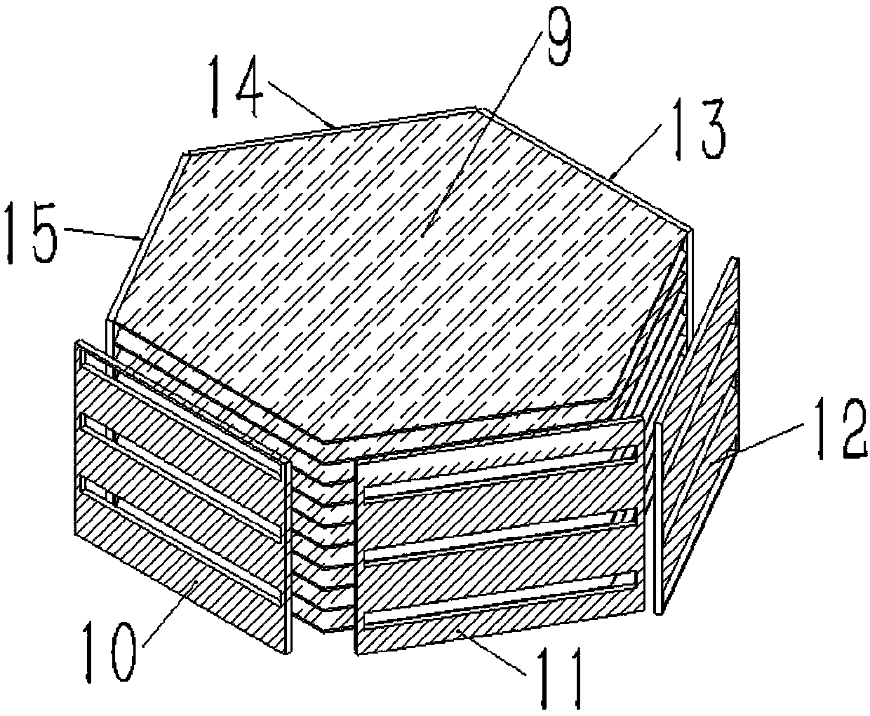 Hexagonal detachable welded heat exchanger