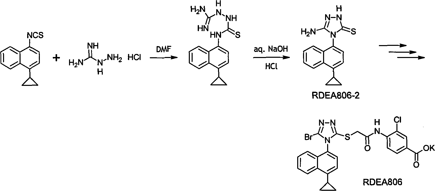 A kind of preparation method of 4-cyclopropyl-1-isothiocyanatonaphthalene and intermediate 4-cyclopropyl-1-naphthalene formaldehyde oxime/halide