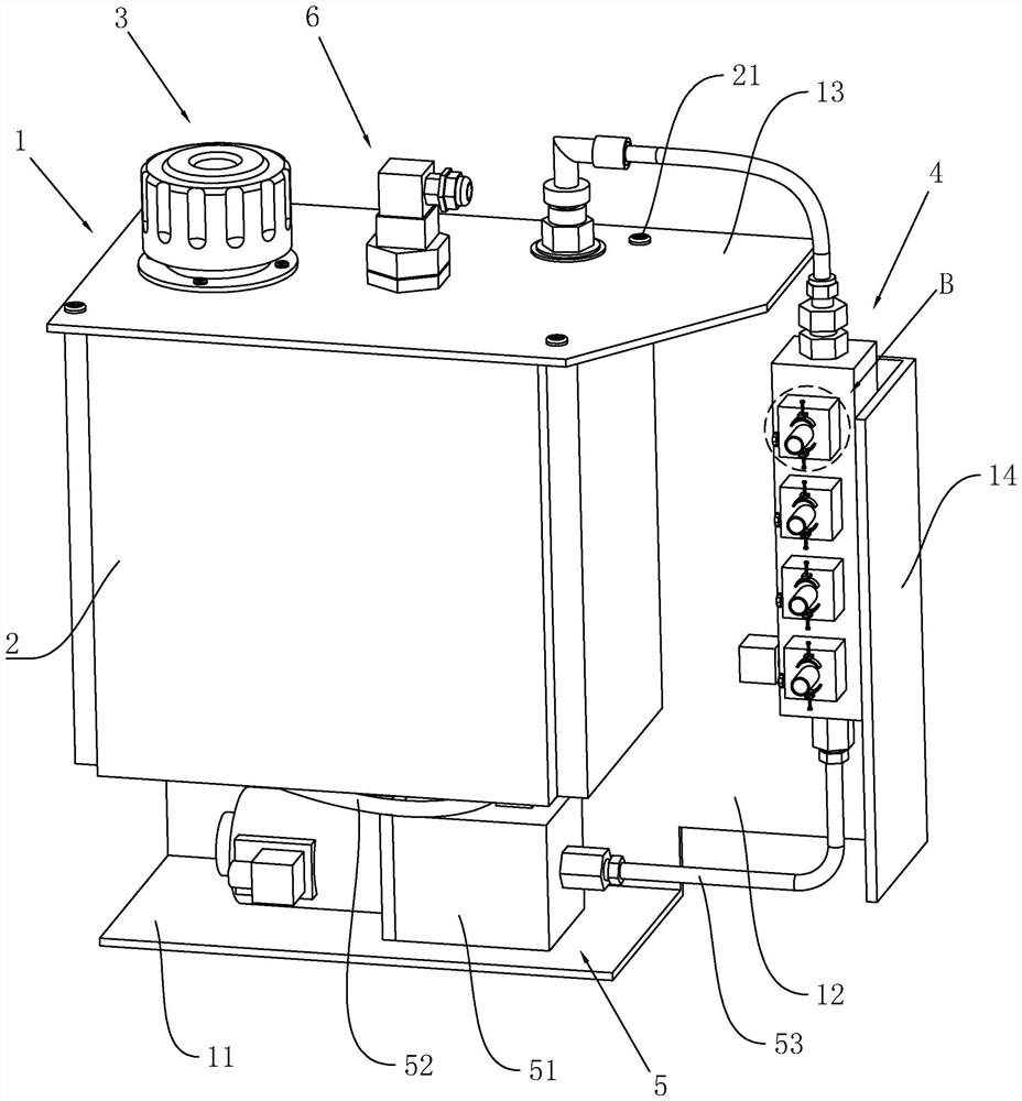 Multi-point oil outlet lubrication pumping system