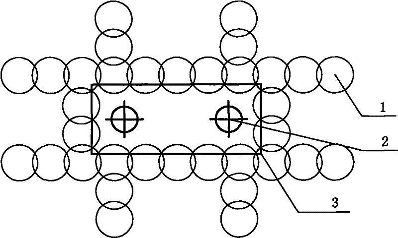 Engineering pile deviation preventing structure of soft soil foundation and pretreatment method