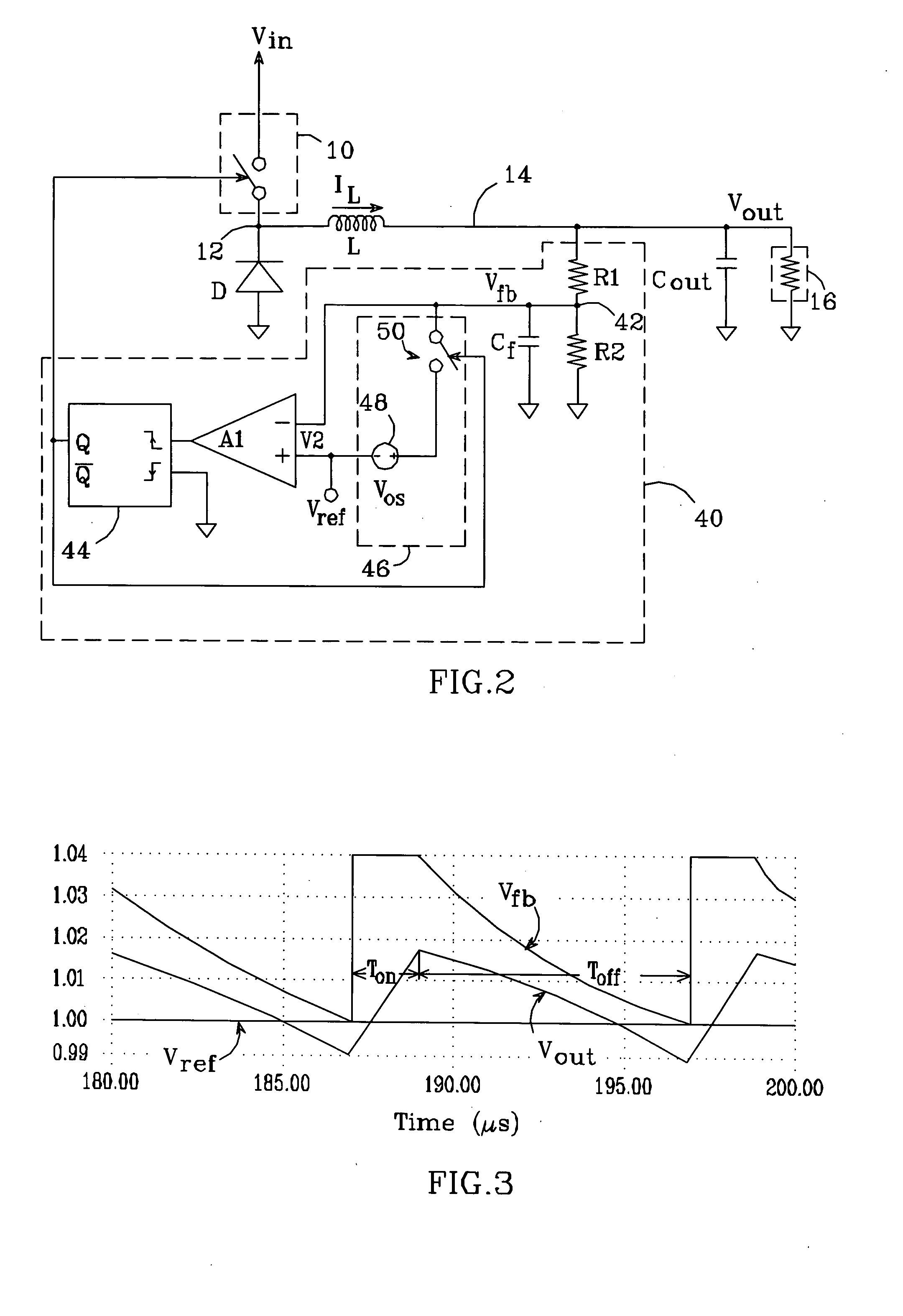 Switched noise filter circuit for a dc-dc converter