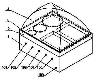 Shaking table used for adherent cell bed board and drug treatment test and application