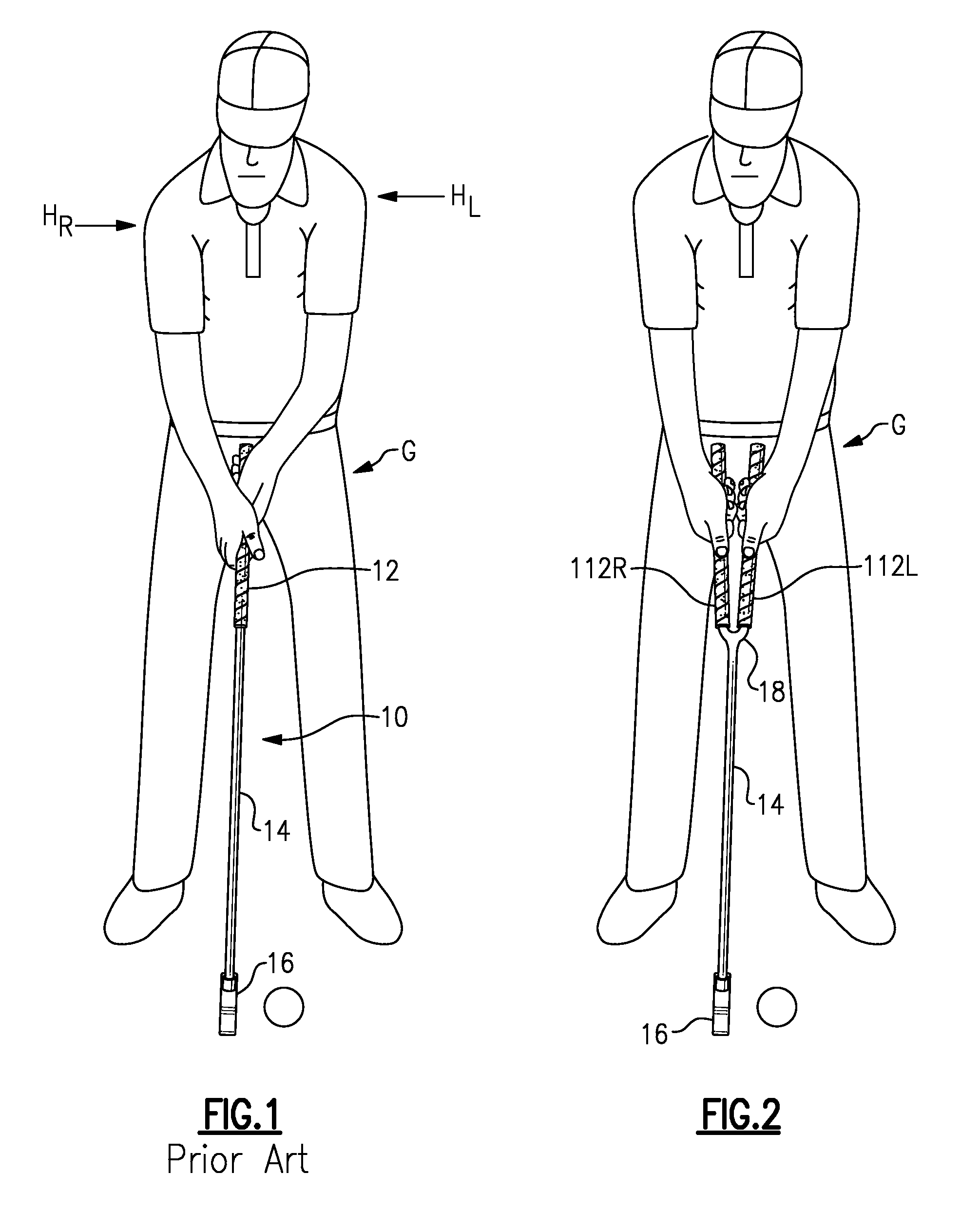 Double-Grip Golf Putter