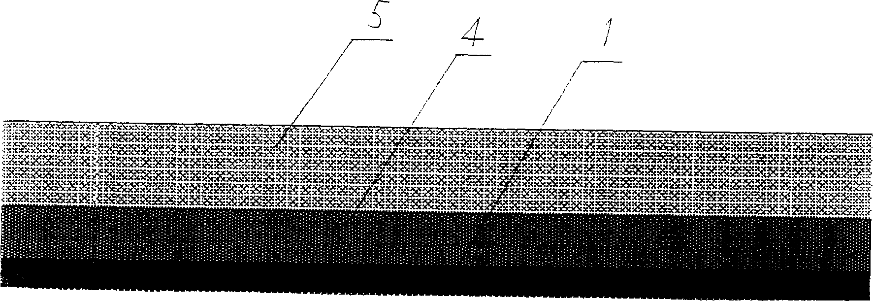 High molecular composite water-proof coil resisting prick of plant root and producing method