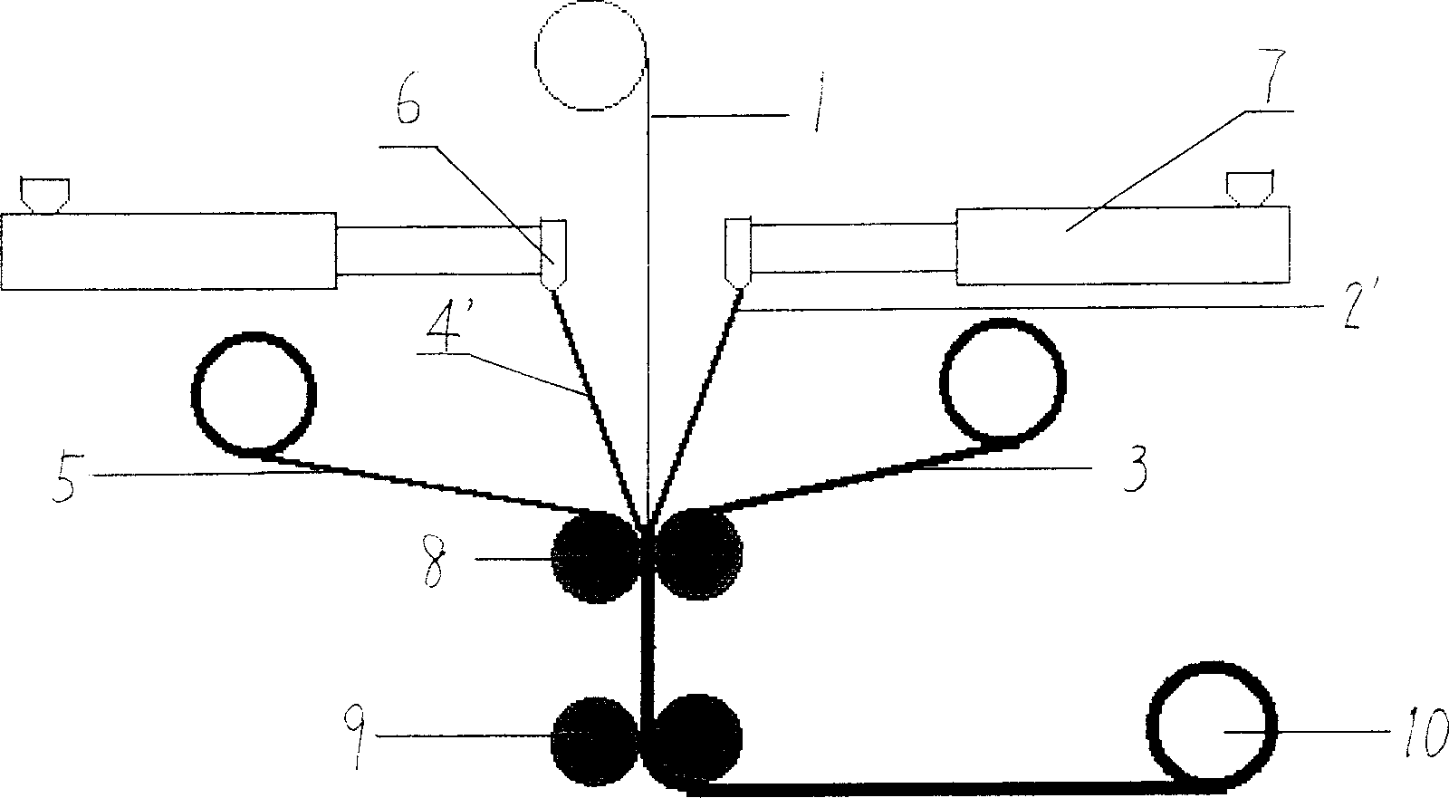 High molecular composite water-proof coil resisting prick of plant root and producing method