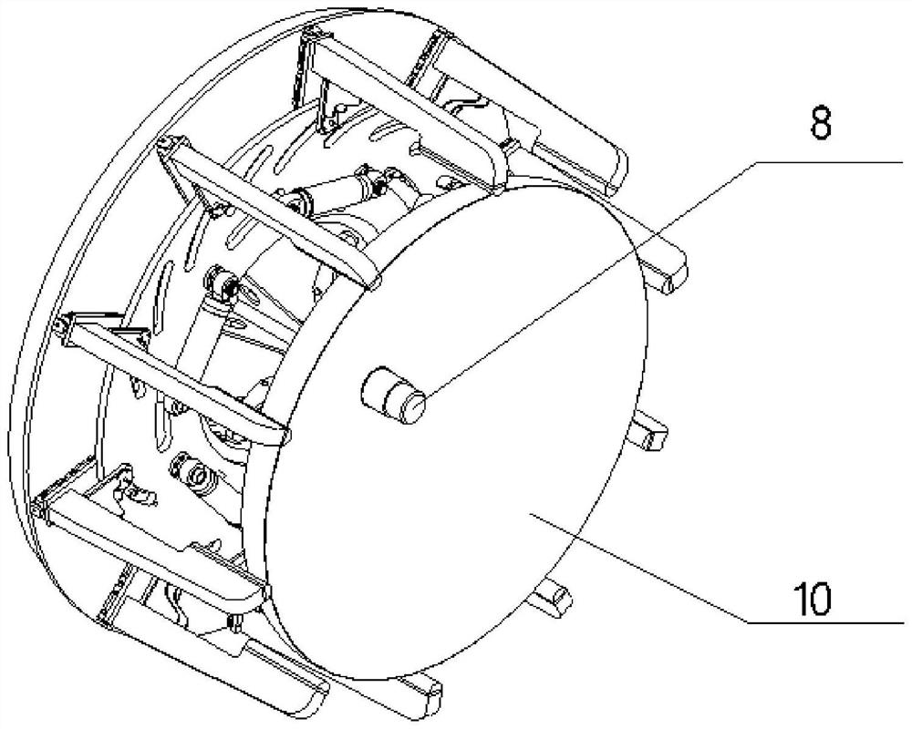 Clamping device for rapidly clamping end socket of pressure container