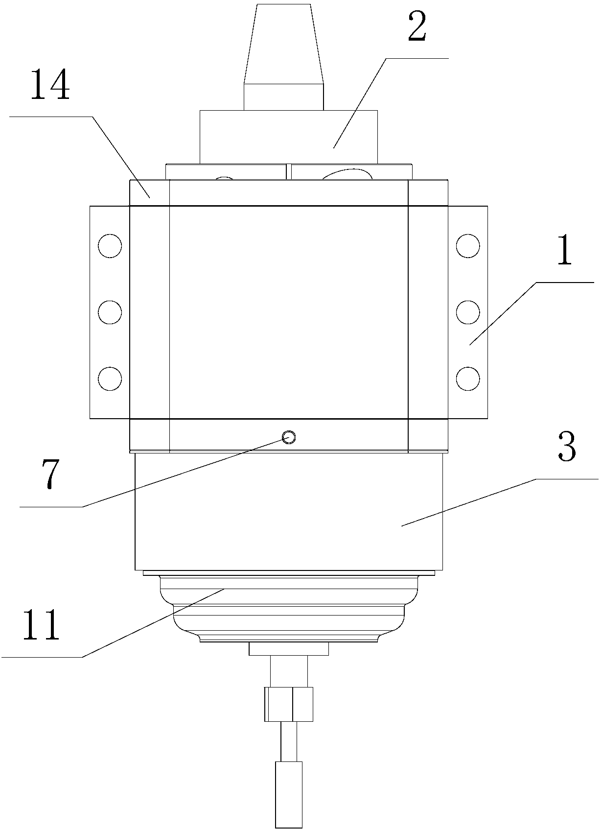 Floating spindle