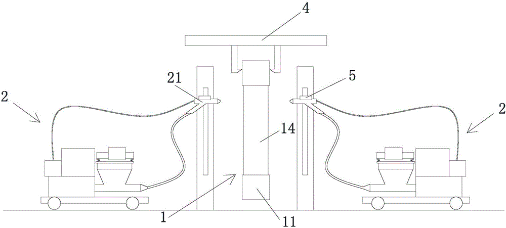 Spraying type pipeline manufacturing equipment