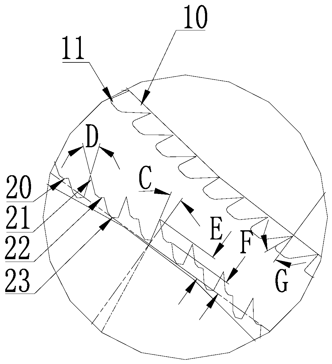 A kind of oscillating type opening fiber carding method