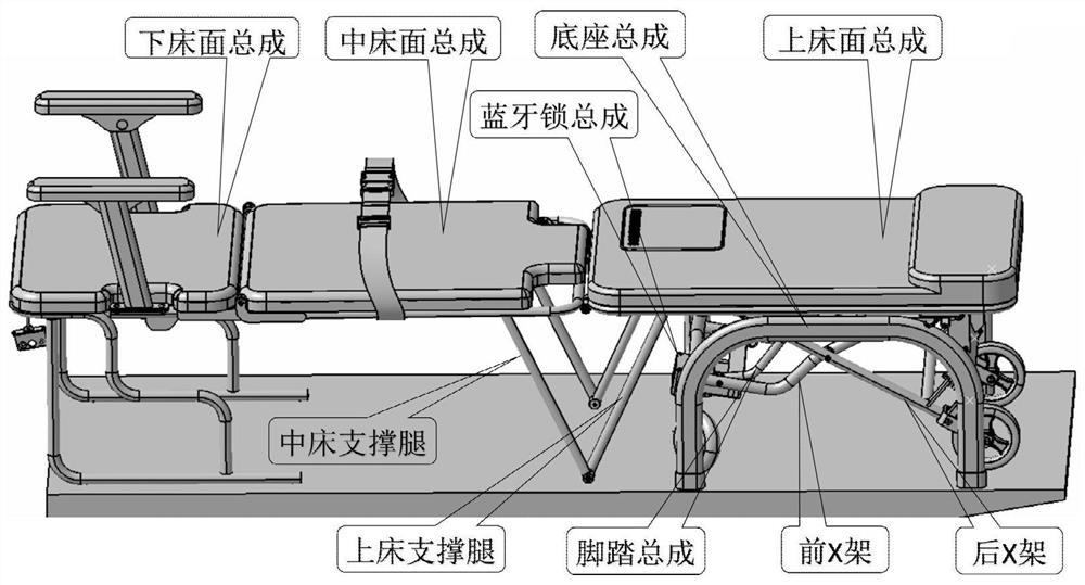 Multifunctional accompanying bed