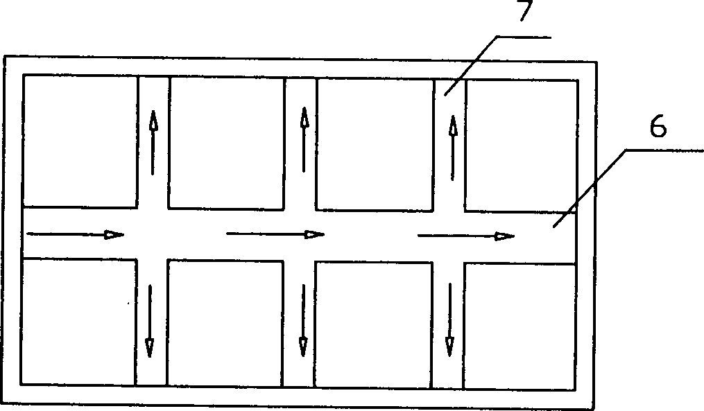 Equipment for denitrifying and dephosphating sewage in integrated aerobic/anaerobic biologic fiter pool