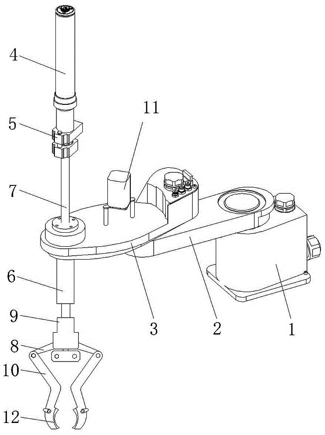 Safety protection type automatic clamping mechanical hand