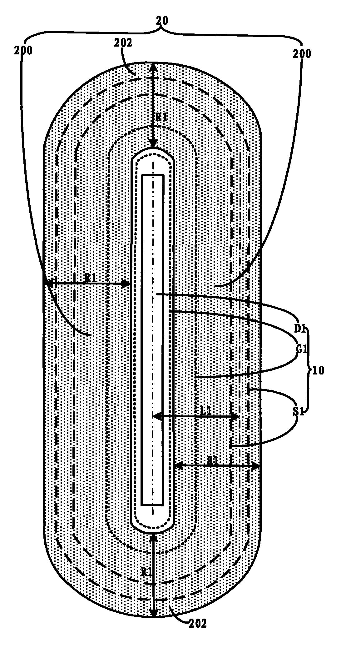 Element layout capable of increasing layout efficiency and integration degree