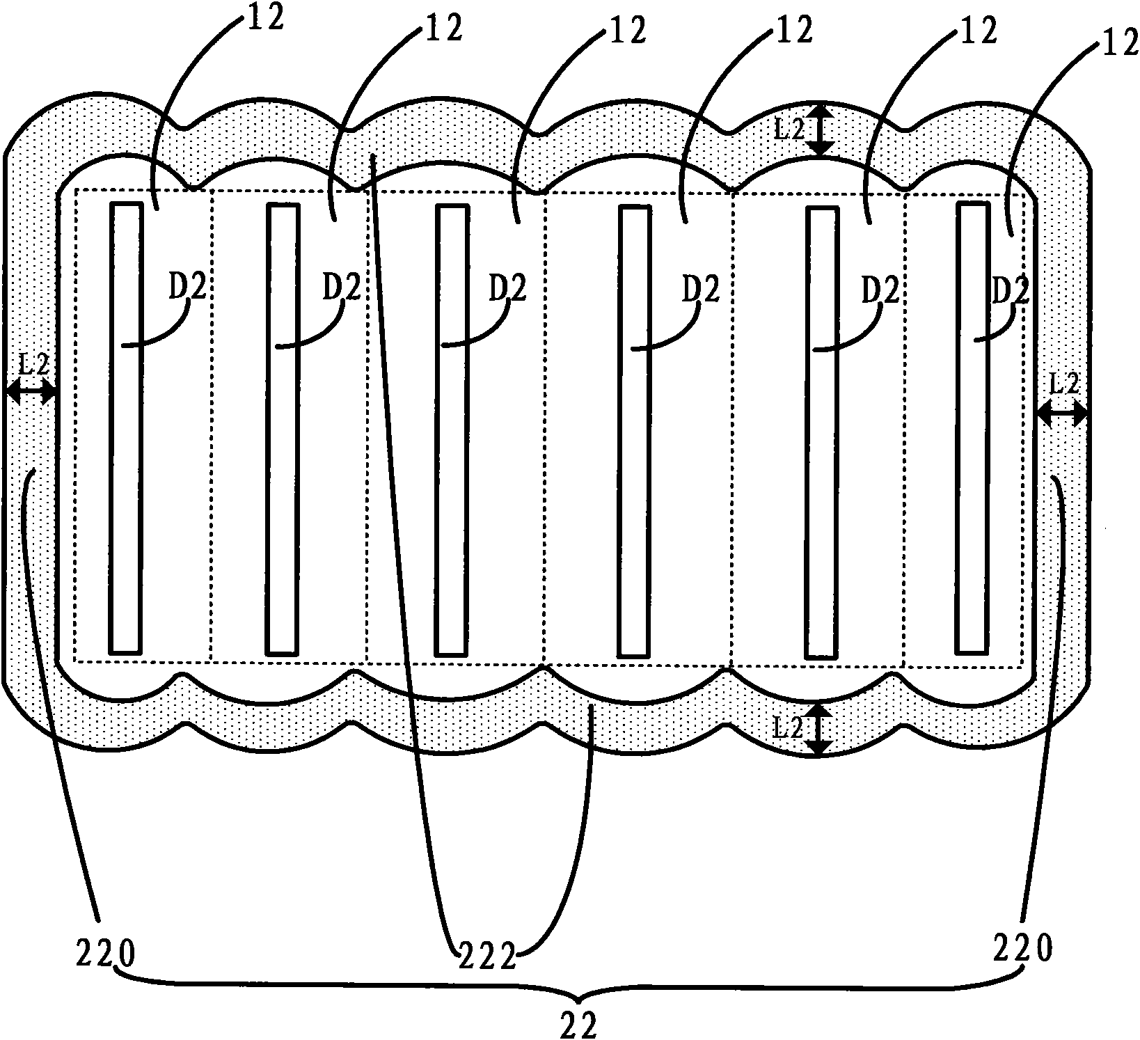 Element layout capable of increasing layout efficiency and integration degree