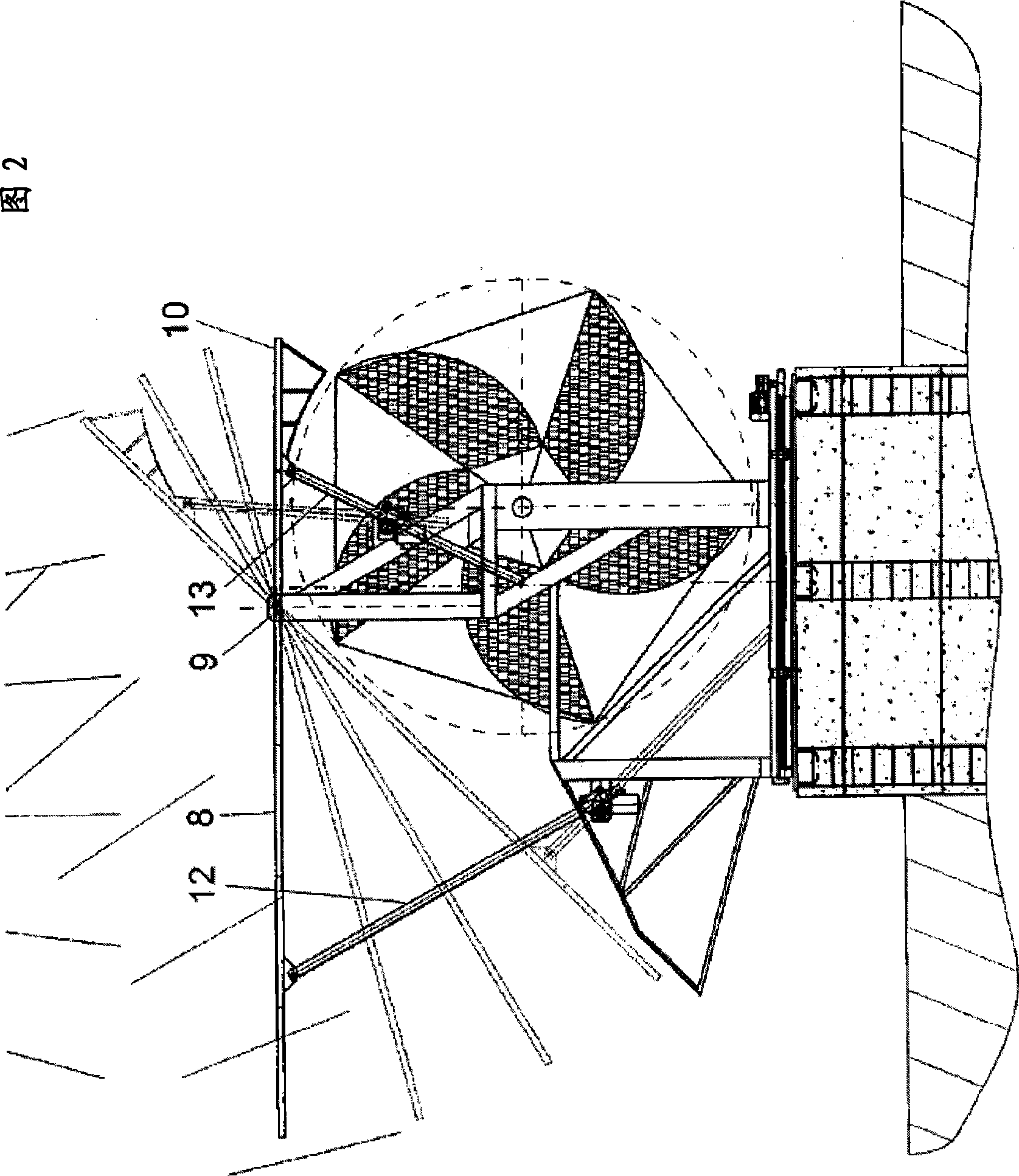 Horizontal axis wind-power generator