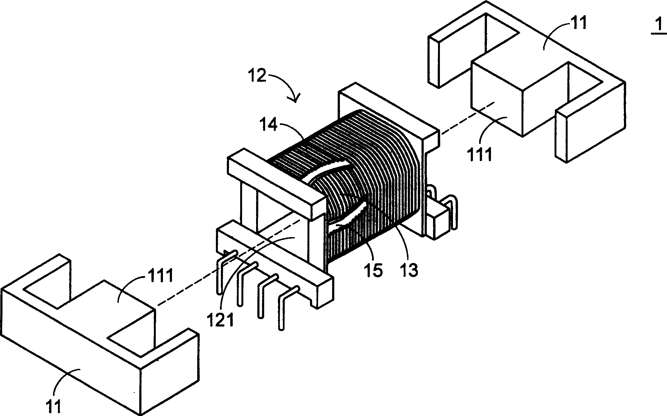 Voltage transformer arrangement