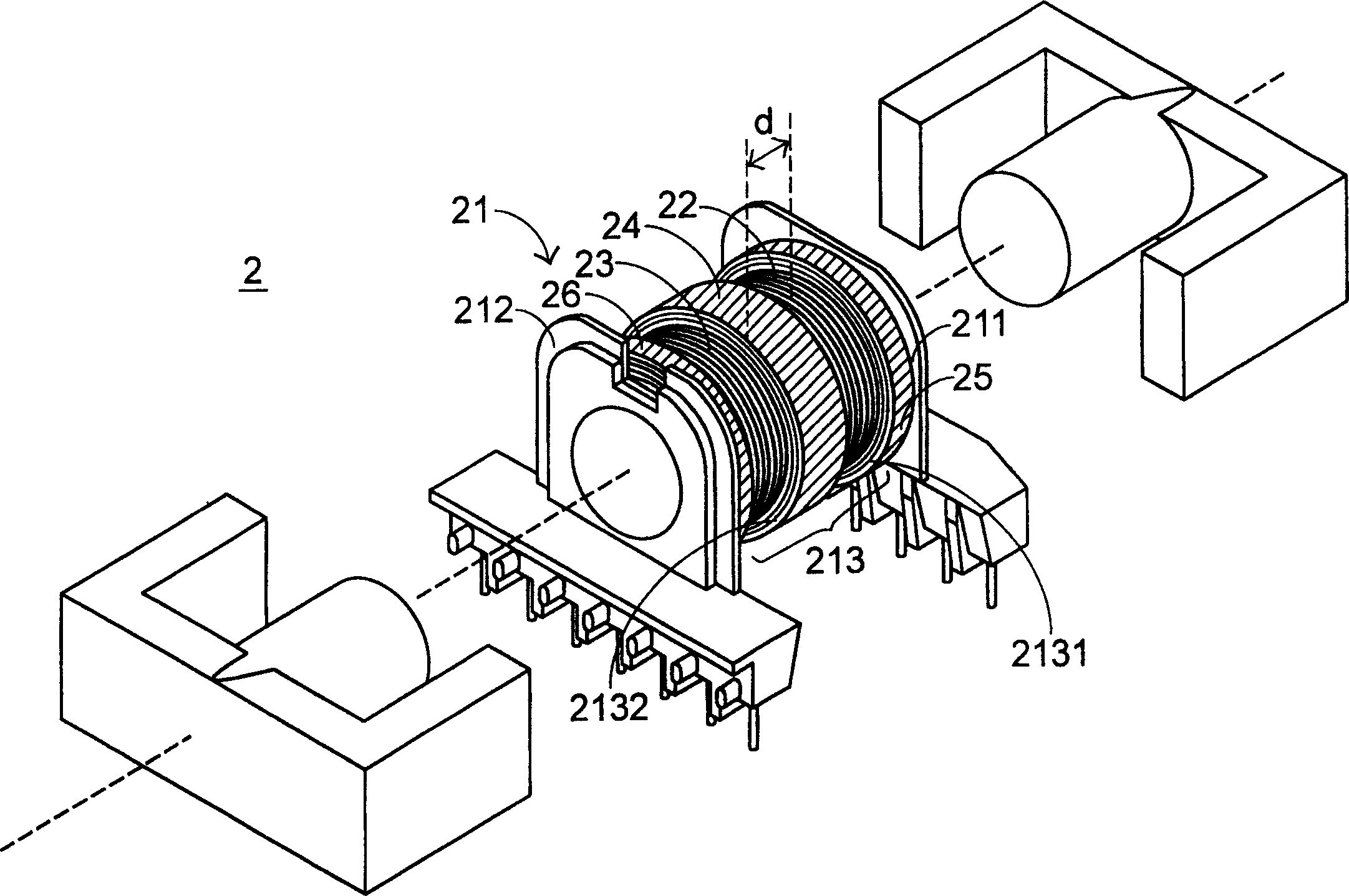 Voltage transformer arrangement