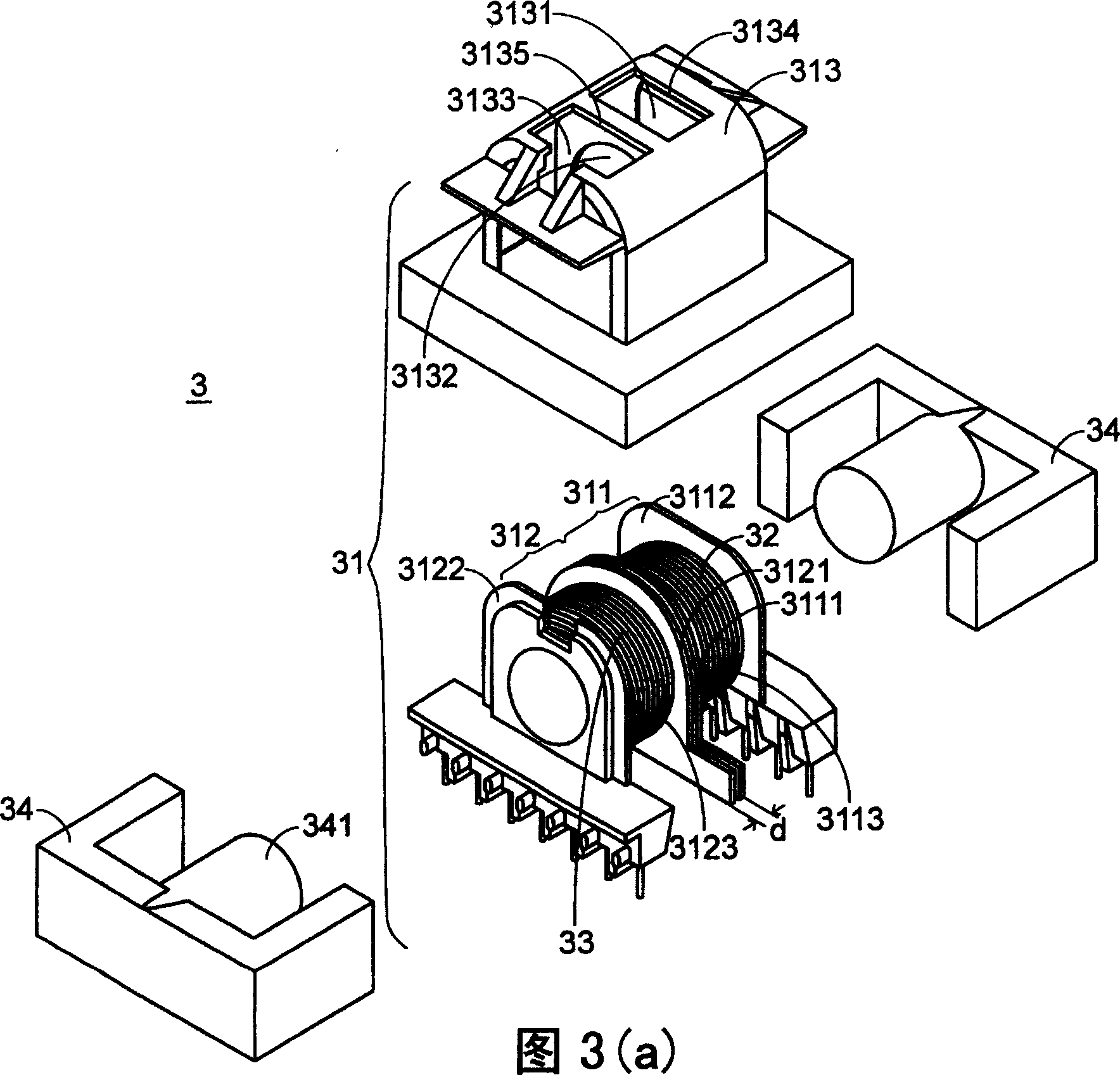 Voltage transformer arrangement