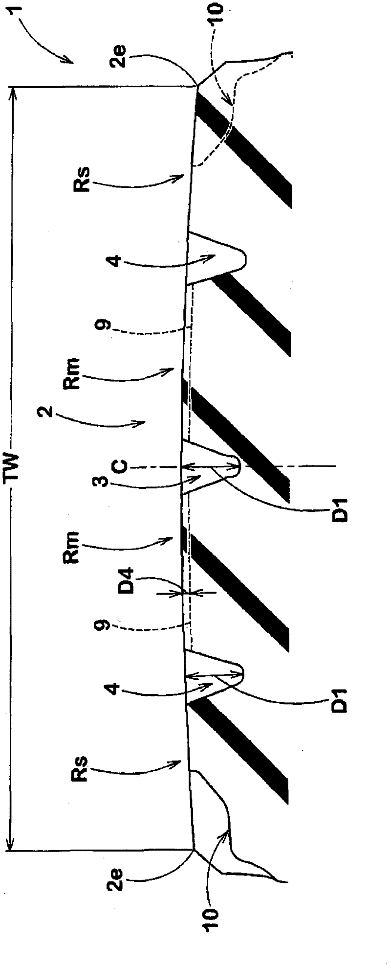 Load inflation tire