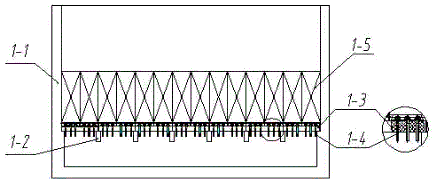 A kind of chassis type long fiber filter and its construction method