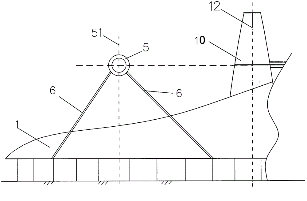 Method for locating tail pipe supporting seat in subsection