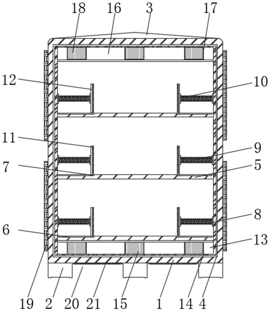 Multifunctional plastic packaging box