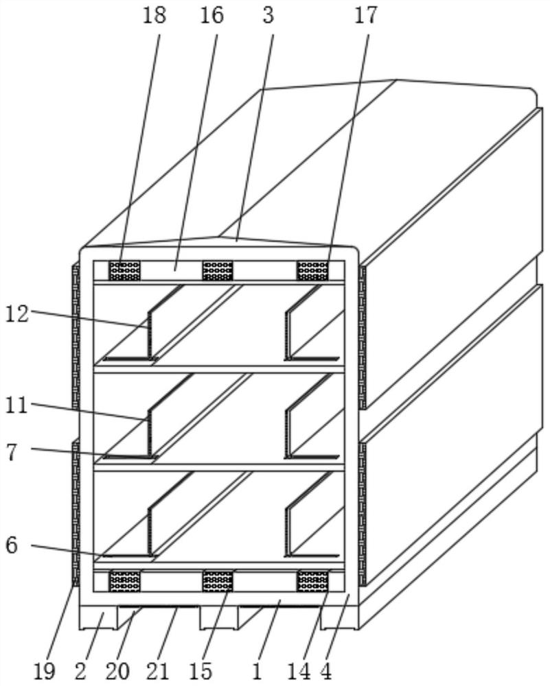 Multifunctional plastic packaging box