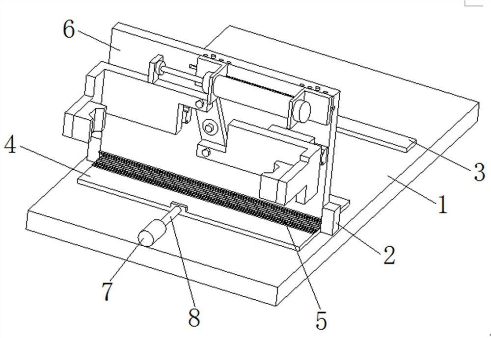 Convenient-to-adjust overturn type clamping device for machining